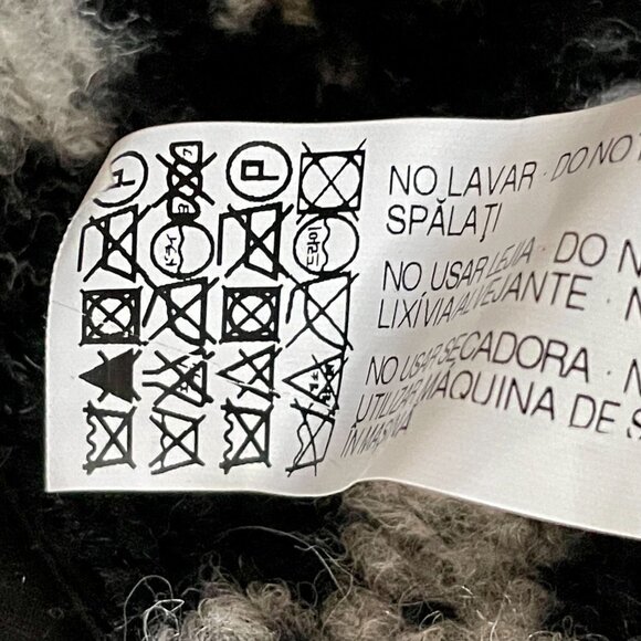 Zara Fair Isle Reindeer Wool Blend Vest M Faux Fur Hood Nordic Holiday Après Ski - Picture 9 of 11